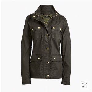 NWOT J.Crew Resin Coated Twill Jacket